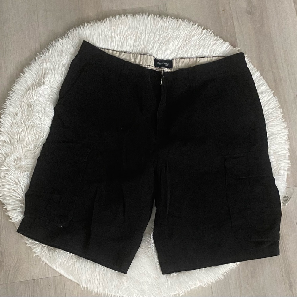 St. John's Bay Black Cargo Shorts